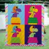 Snoopy House Plan 3D Quilt  Quilt